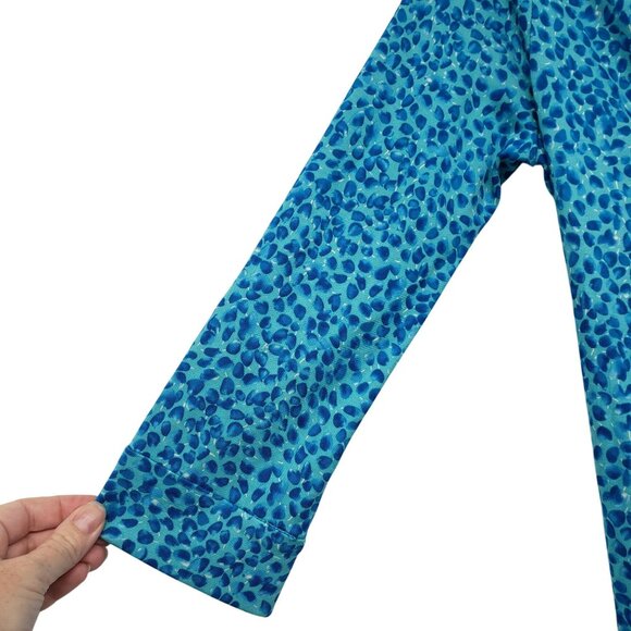 Diane von Furstenberg Julian Two Teal Blue Dot Wrap Dress Career Work Classic 6 - Picture 5 of 14